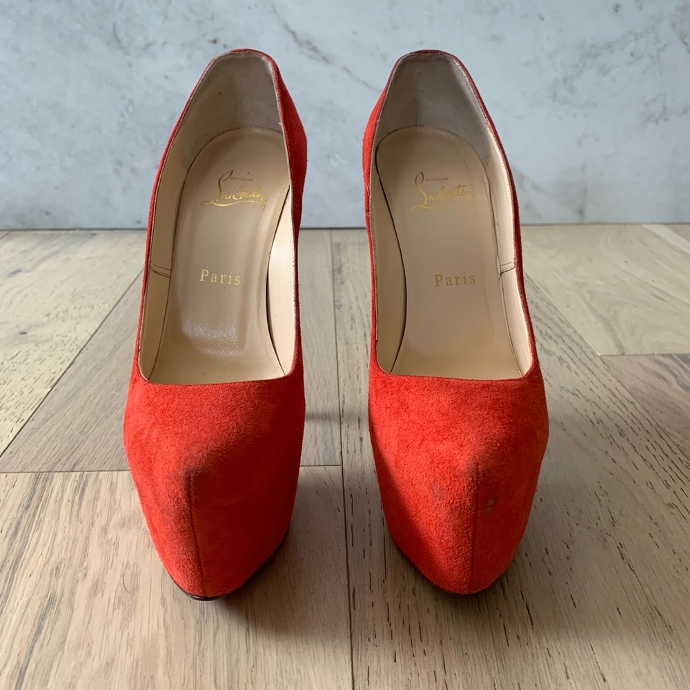 Red Christian Louboutin Daffodile 160.